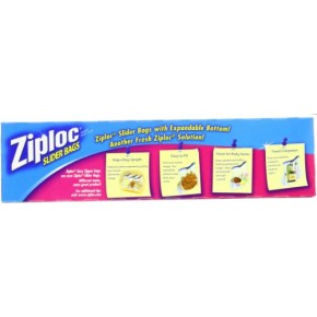 Ziploc Easy Zipper Storage Bags, Gallon Size, 15-Pack