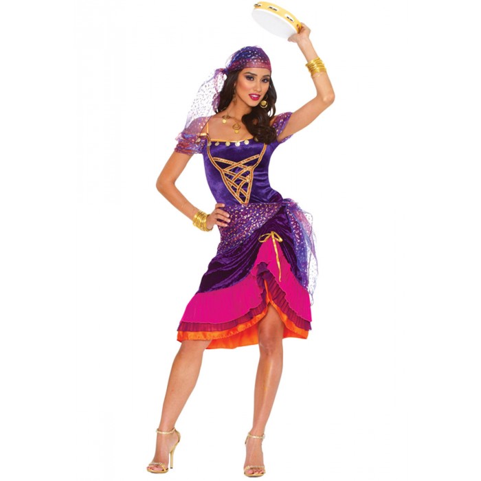 Geekshive Womens Sexy Gypsy Halloween Costume Size Medium Costumes Women Exotic Apparel 