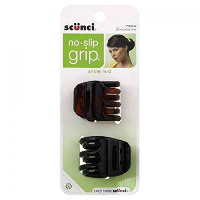 Geekshive Scunci No Slip Grip Jaw Clips Assorted 2 Ct Clips Styling Accessories 