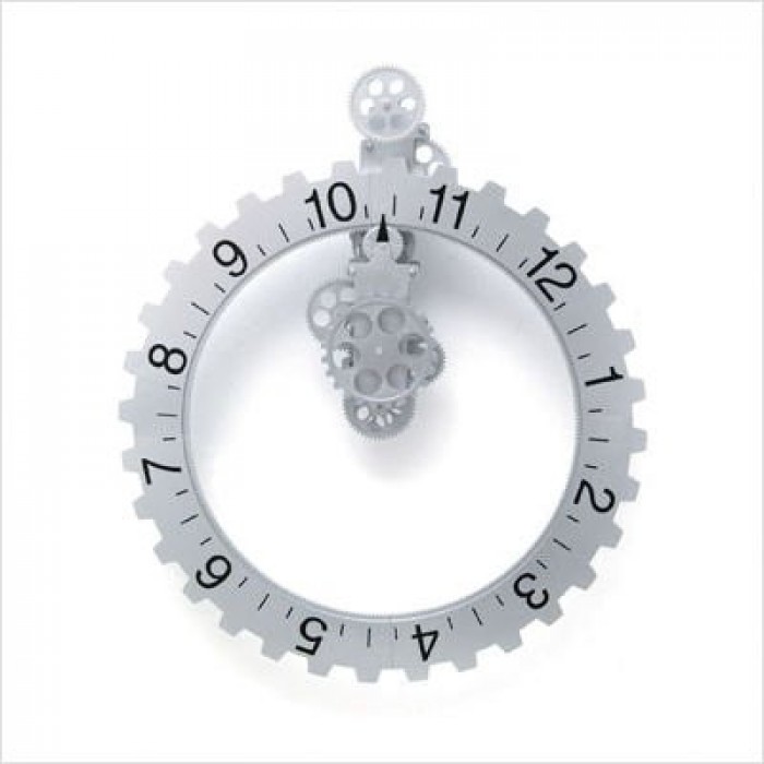 GeeksHive Kikkerland Big Wheel Revolving Wall Clock Wall Clocks