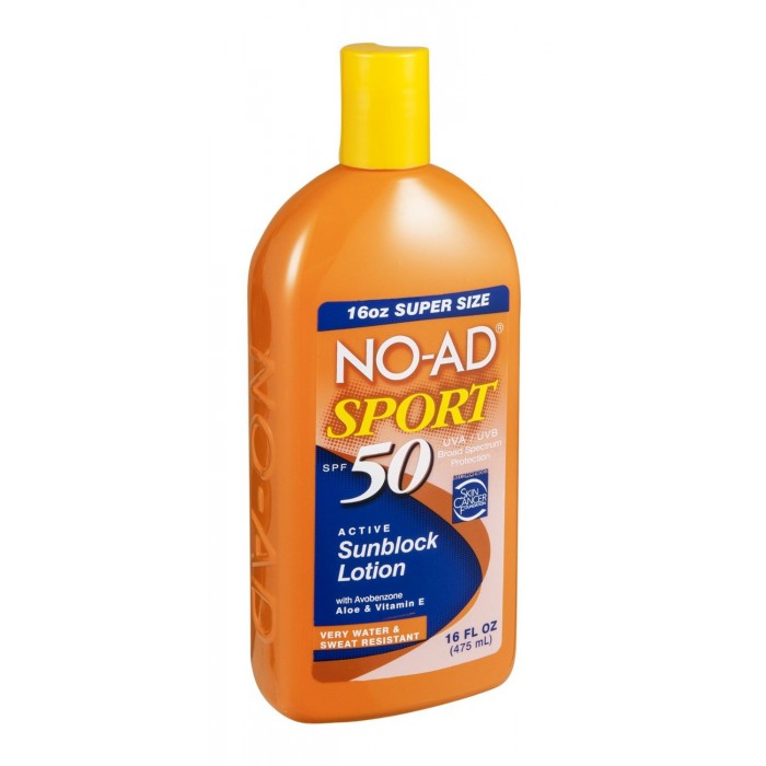 no ad sunscreen lotion