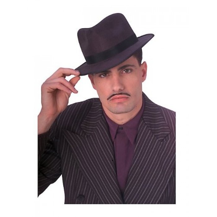 GeeksHive: Deluxe Black Gangster Hat - Standard Size - Men - More ...