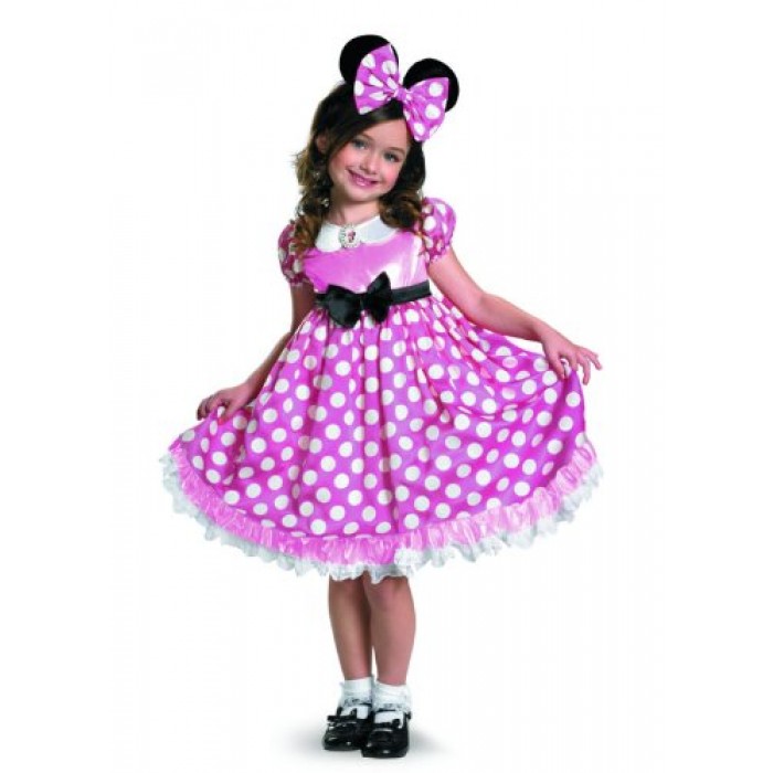 GeeksHive: Minnie Mouse Clubhouse Glow In The Dark Costume - Child's ...