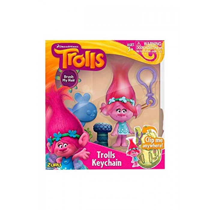 GeeksHive: Trolls Medium Keychain (Poppy) - Collectible Figurines ...